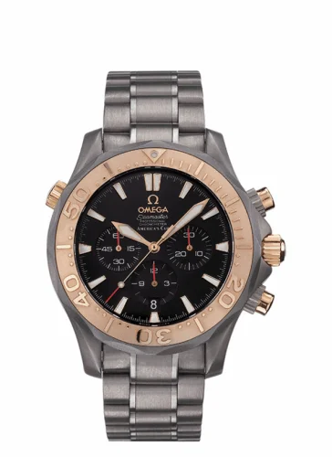 Omega Seamaster Diver 300M Automatic 41.5 Chronograph Titanium / Red Gold / Black / Bracelet / America’s Cup 2294.50.00 (22945000)